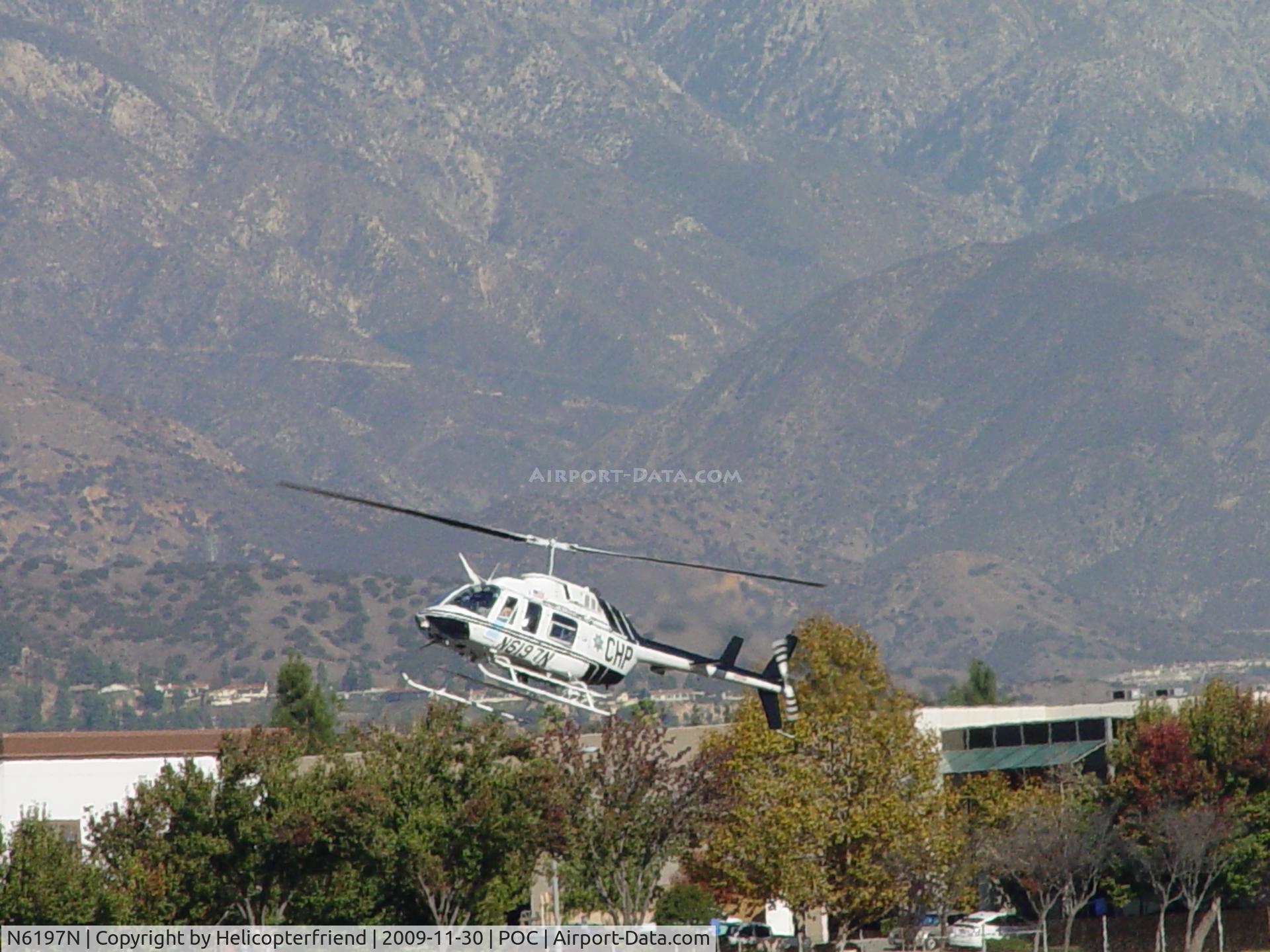 N6197N, 1993 Bell 206L-4 LongRanger IV LongRanger C/N 52014, Flaring out from auto rotaion