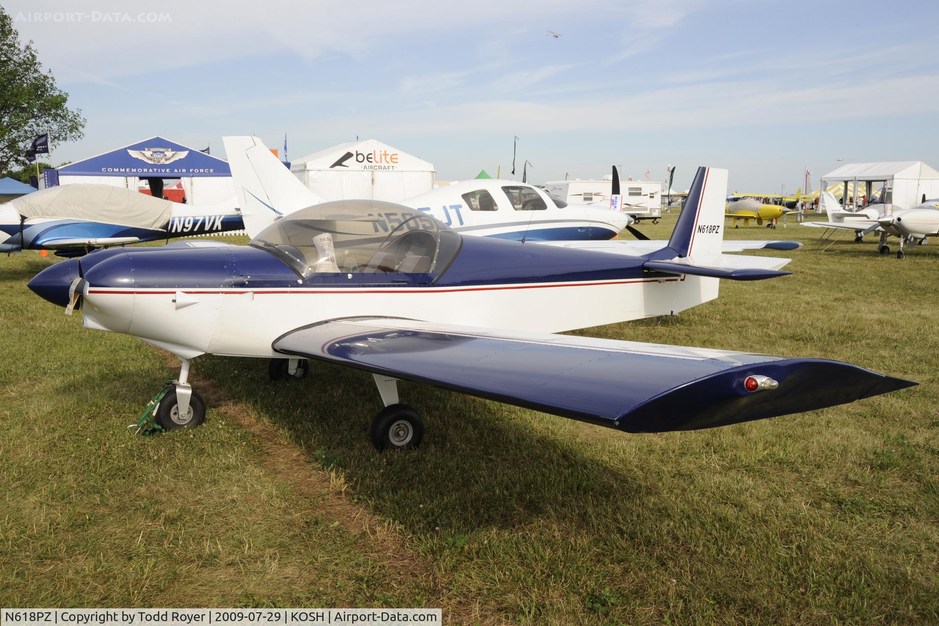 N618PZ, 2007 Zenith CH-601 XL Zodiac C/N 6-5251, 2009 Oshkosh EAA fly-in