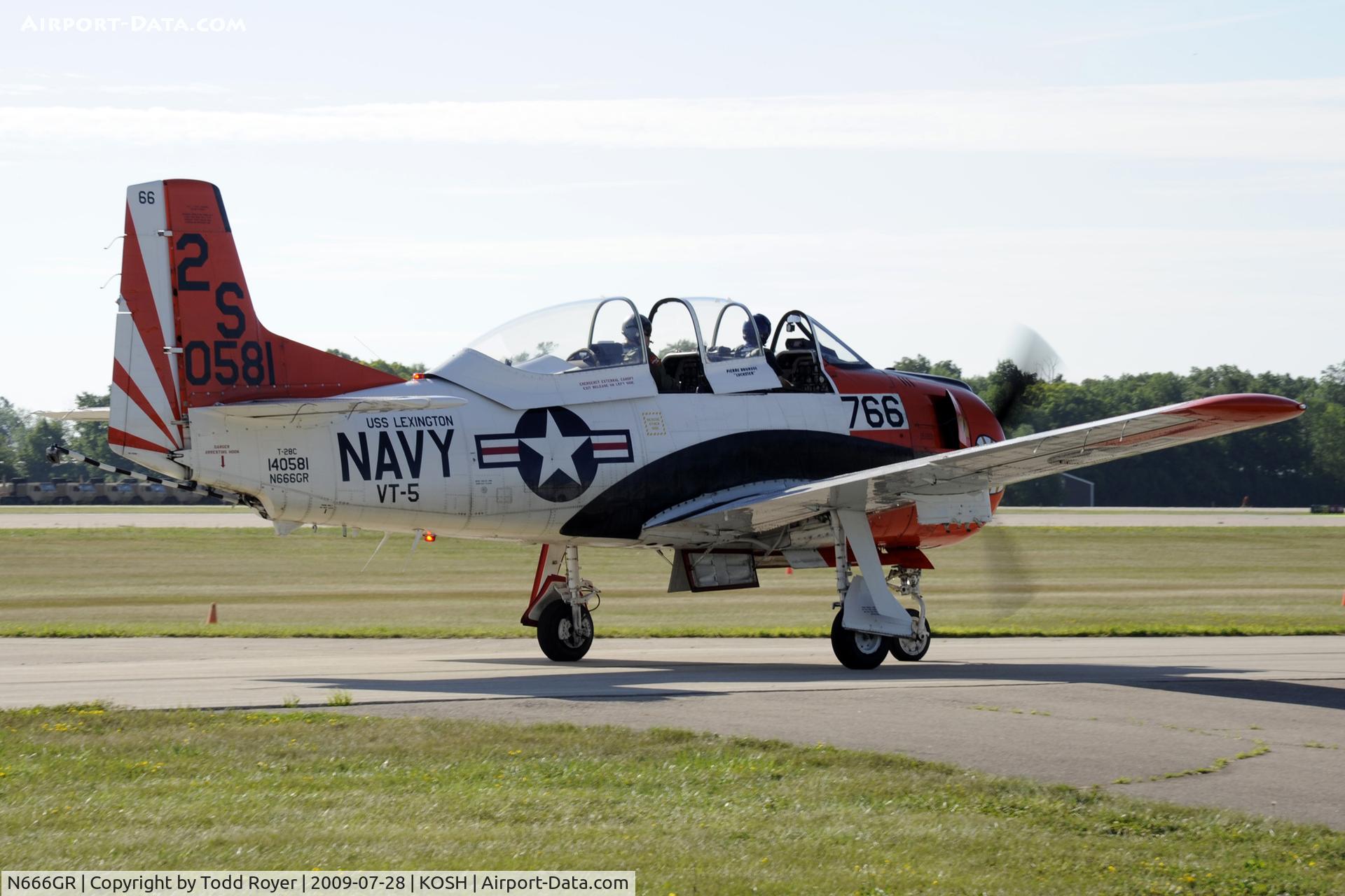 N666GR, 1958 North American T-28C Trojan Trojan C/N 226-158 (140581), EAA AIRVENTURE 2009