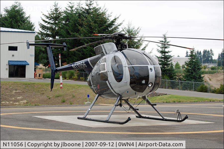 N11056, 1981 Hughes 369D C/N 310905D, N11056 on the ground at Olympia Heliport, WA