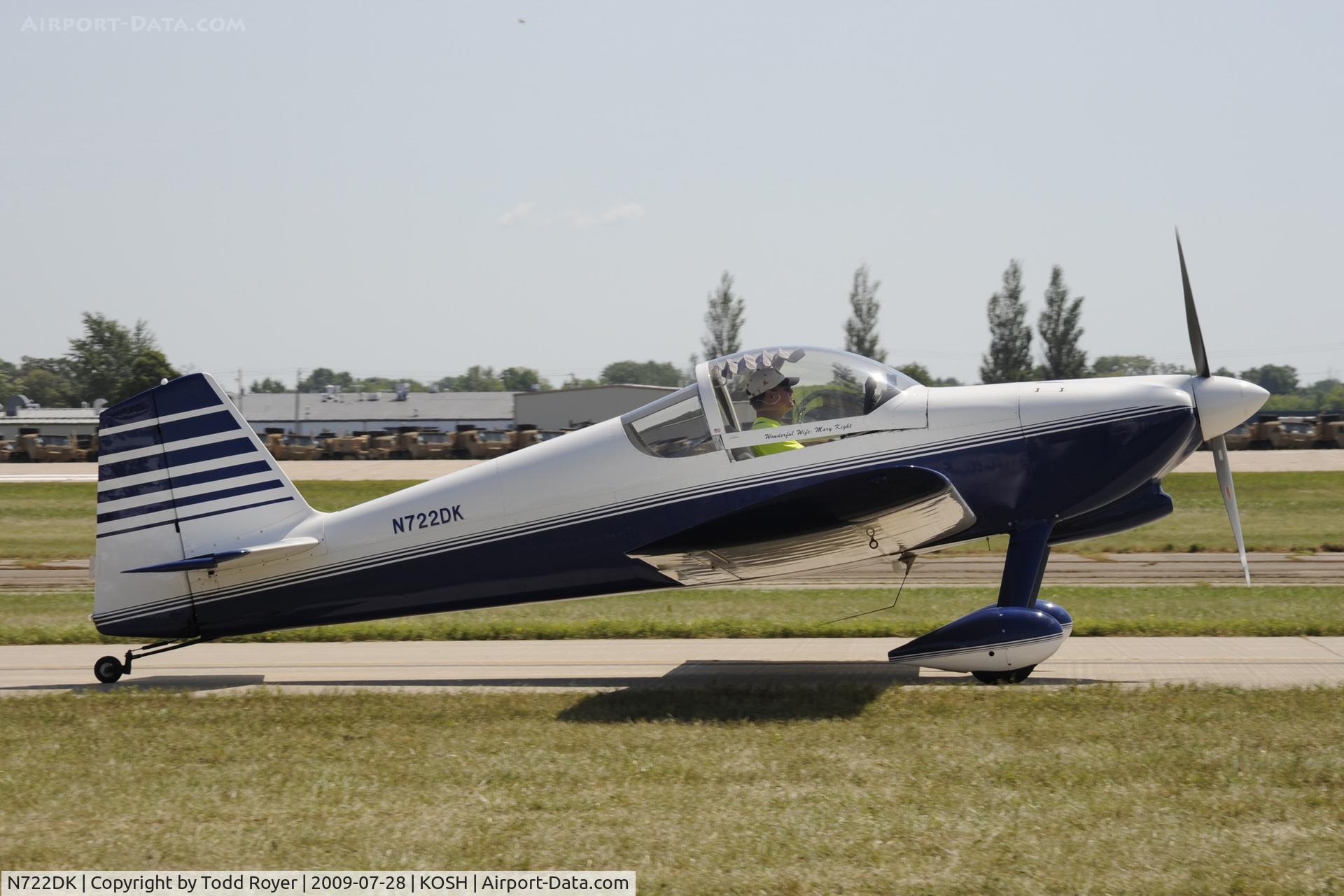 N722DK, 2002 Vans RV-6 C/N 24298, EAA AIRVENTURE 2009