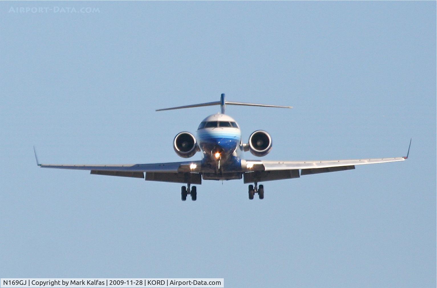 N169GJ, Bombardier CRJ-702 (CL-600-2C10) Regional Jet C/N 10273, GoJet Airlines, Bombardier CRJ- 701, GJS7354 arrives 27L, from KBTV.