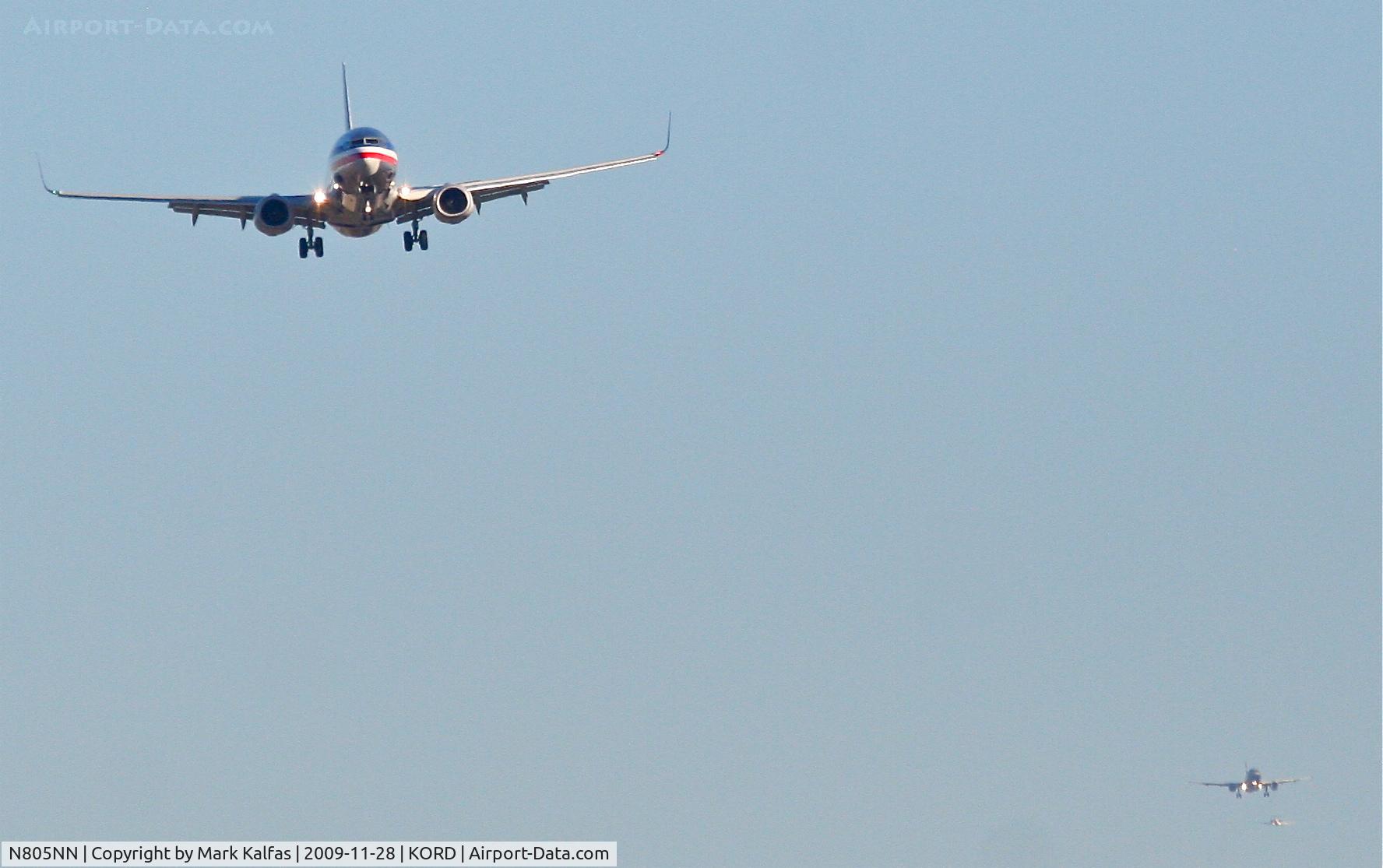 N805NN, 2009 Boeing 737-823 C/N 31075, American Airlines Boeing 737-823, AAL711 short final 27L arriving from KFLL.