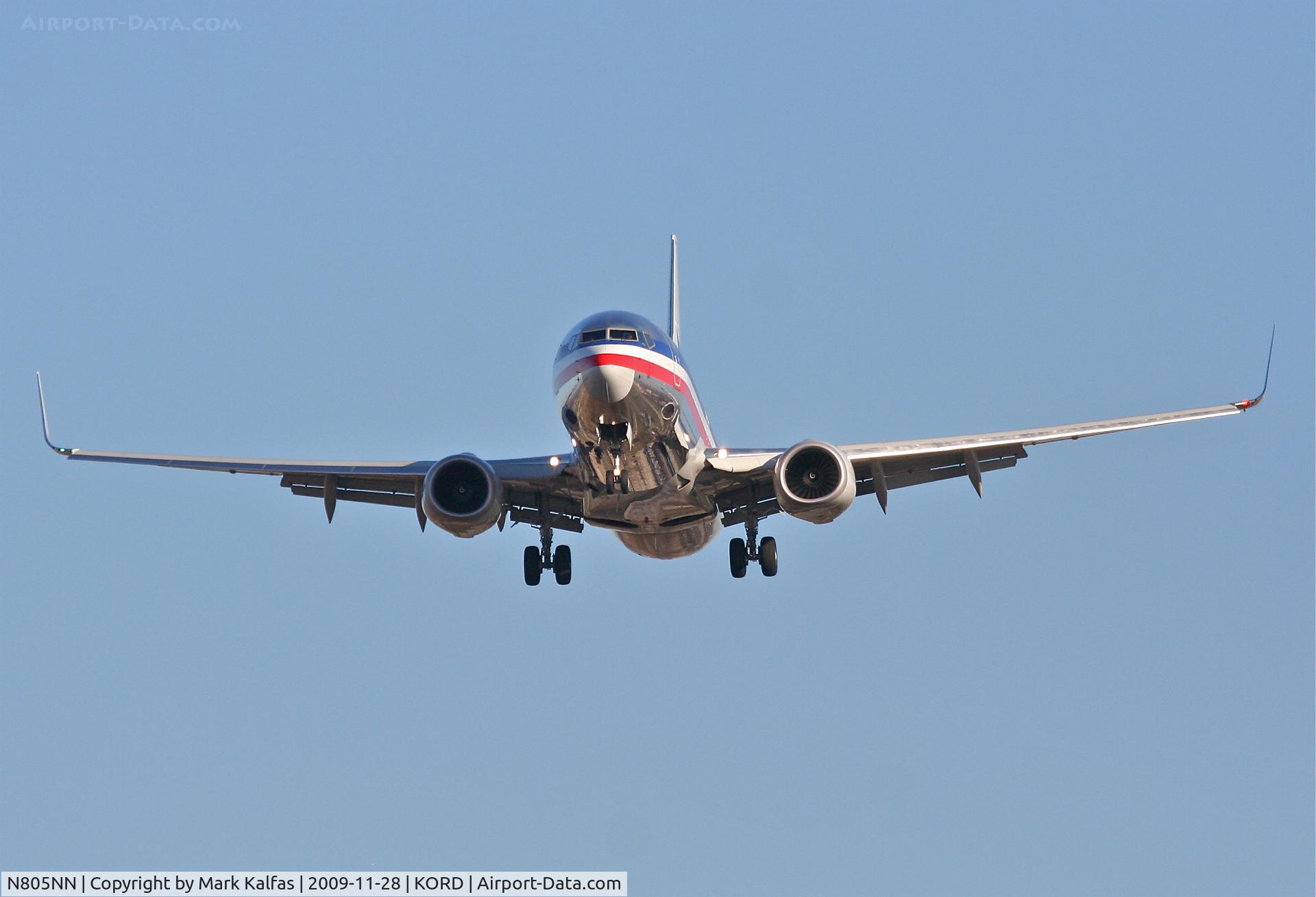 N805NN, 2009 Boeing 737-823 C/N 31075, American Airlines Boeing 737-823, AAL711 short final 27L arriving from KFLL.