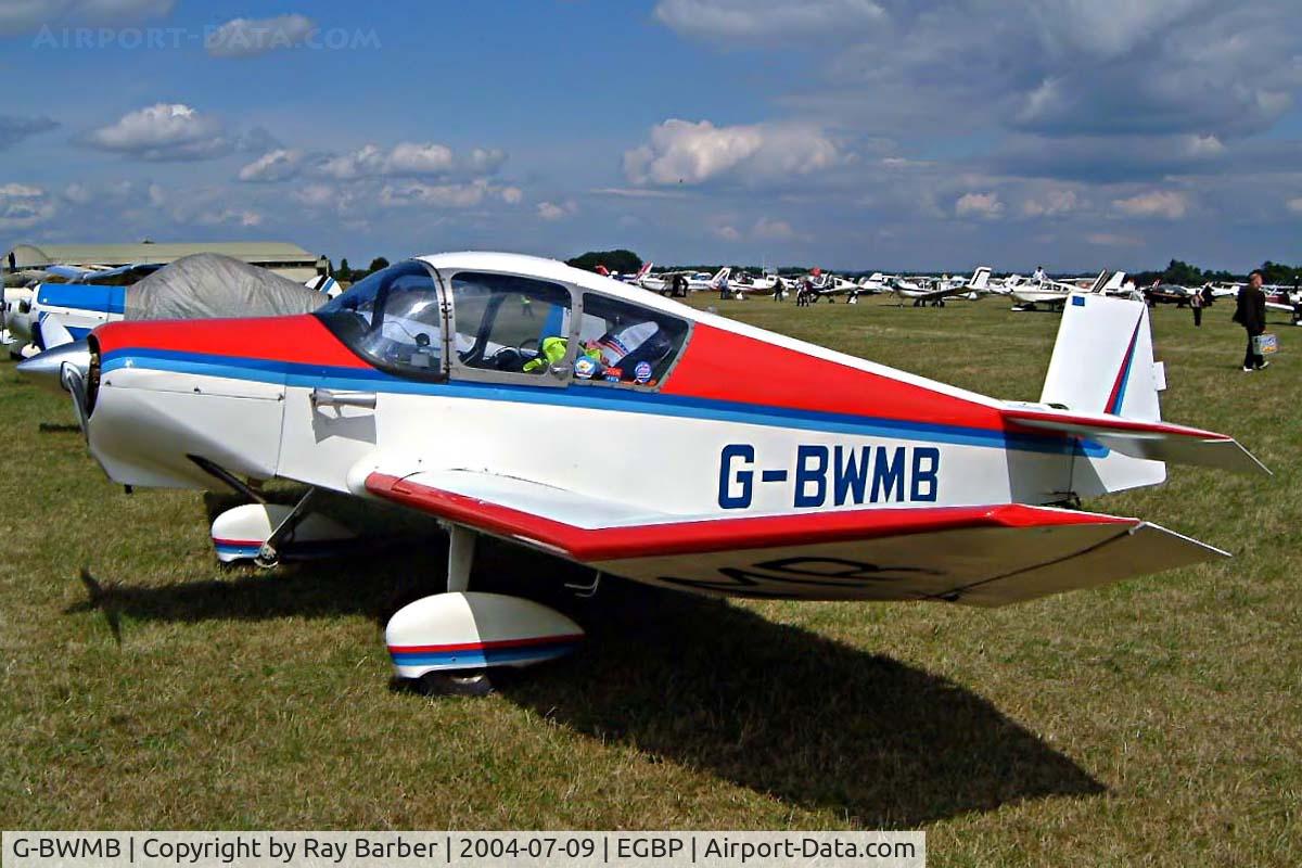 G-BWMB, 1956 Jodel D-119 C/N 77, Jodel D.119 [77-1492] Kemble~G 09/07/2004. Seen at the PFA Fly in 2004 Kemble UK.