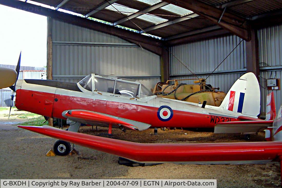 G-BXDH, 1951 De Havilland DHC-1 Chipmunk 22 C/N C1/0270, DHC-1 Chipmunk 22 [C1/0270] Enstone~G 09/07/2004. Seen at its home base of Enstone. Wears former military marks of WD331.