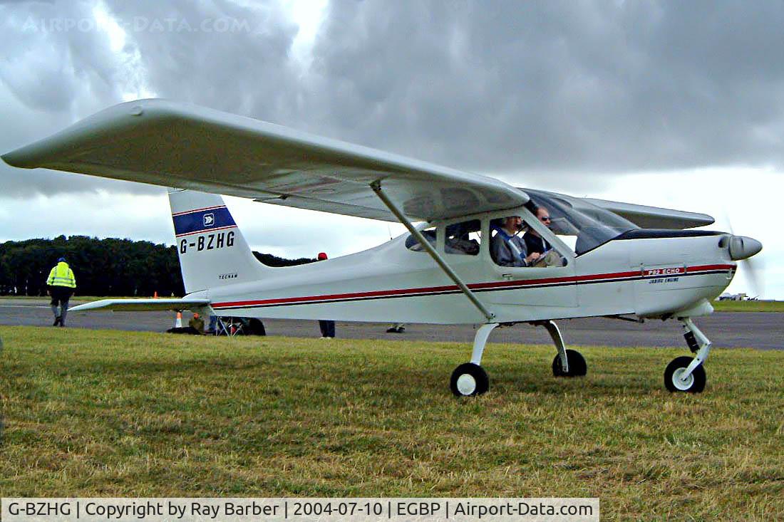 G-BZHG, 2000 Tecnam P-92EM Echo C/N PFA 318-13606, Tecnam P.92EM Echo [PFA 318-13606] Kemble~G 10/07/2004. Seen at the PFA Fly in 2004 Kemble UK.