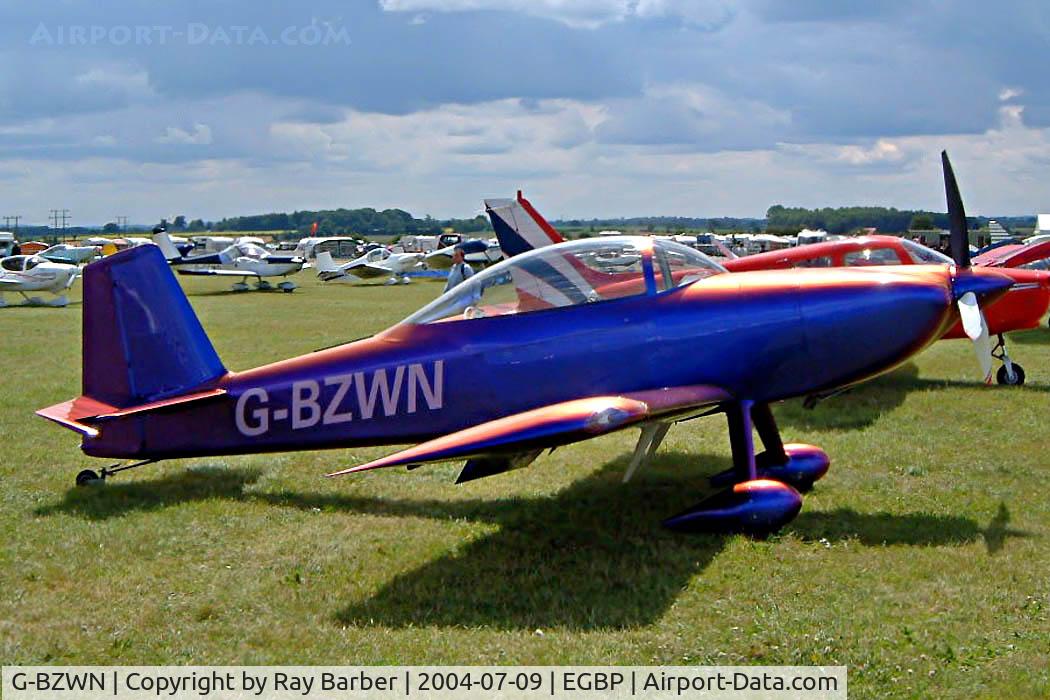 G-BZWN, 2001 Vans RV-8 C/N PFA 303-13692, Van's RV-8 [PFA 303-13692] Kemble~G 09/07/2004. Seen at the PFA Fly in 2004 Kemble UK.
