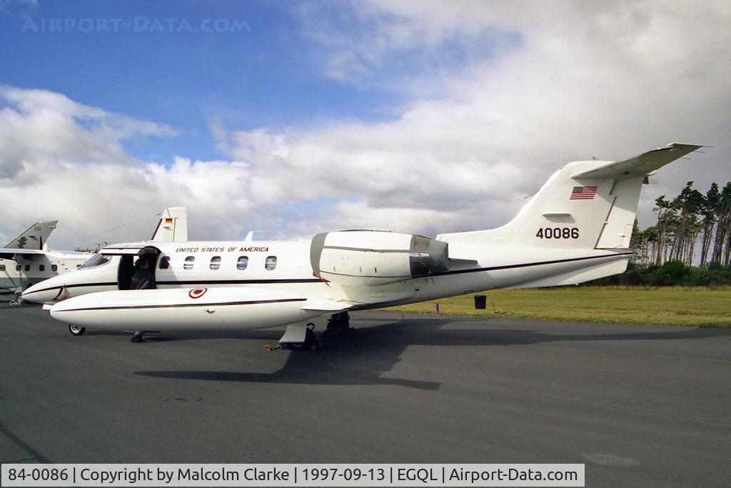 84-0086, 1984 Gates Learjet C-21A C/N 35A-532, Gates Learjet C-21A (35A). From FY84, 76 AS, 86 AW Ramstein, Germany and photographed at RAF Leuchars Battle of Britain Air Show in 1997.