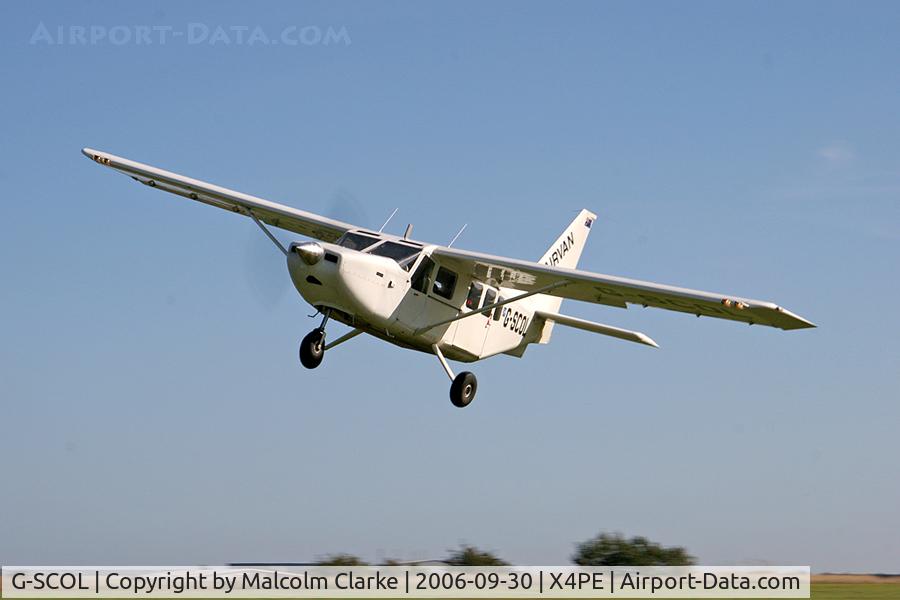 G-SCOL, 2006 Gippsland GA-8 Airvan C/N GA8-05-088, Gippsland GA-8 Airvan at the Peterlee Parachute Centre, Shotton, UK.
