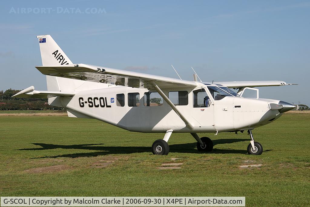 G-SCOL, 2006 Gippsland GA-8 Airvan C/N GA8-05-088, Gippsland GA-8 Airvan at the Peterlee Parachute Centre, Shotton, UK.