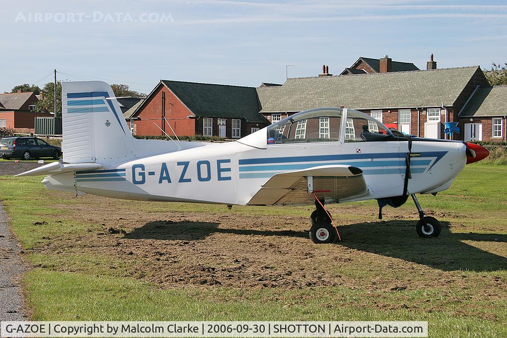 G-AZOE, 1969 Victa Airtourer 115 C/N 528, AESL Glos-Airtourer Series 115 at Shotton Airfield, UK.