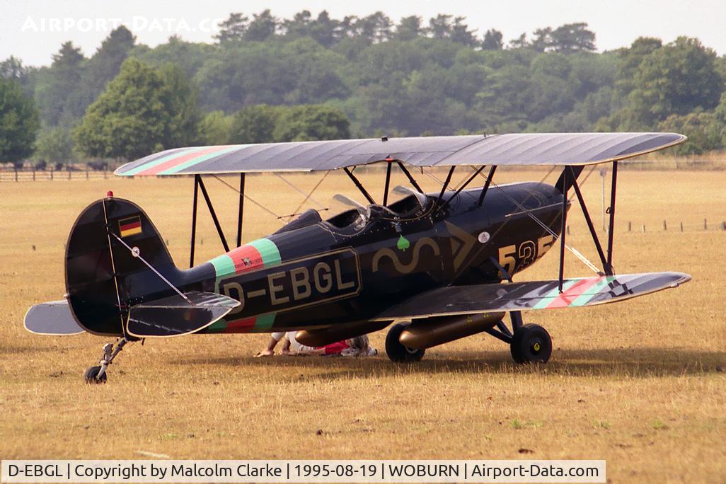 D-EBGL, Great Lakes 2T-1A-1 Sport Trainer C/N 1662, Great Lakes 2T-1A-1 Sport Trainer. At the De Havilland Tiger Moth Rally held in the grounds of Woburn Abbey in 1995.