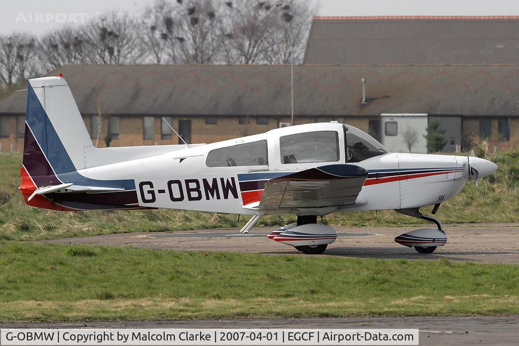 G-OBMW, 1975 Grumman American AA-5 Traveler C/N AA5-0805, Grumman American AA-5 Traveler at Sandtoft Airfield, UK.