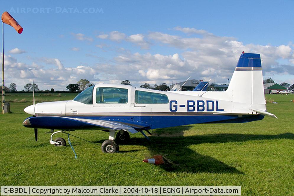 G-BBDL, 1973 Grumman American AA-5 Traveler C/N AA5-0406, Grumman American AA-5 Traveler at Bagby Airfield, UK.