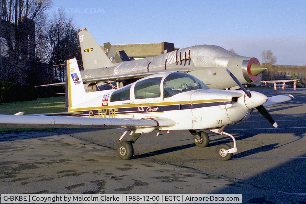 G-BKBE, 1978 Grumman American AA-5A Cheetah C/N AA5A-0836, Grumman American AA-5A Cheetah at Cranfield Airport in 1988.