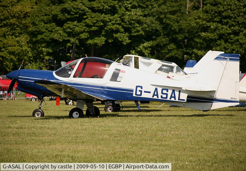 G-ASAL, 1973 Scottish Aviation Bulldog Series 120 Model 124 C/N BH120/239, seen @ Kemble