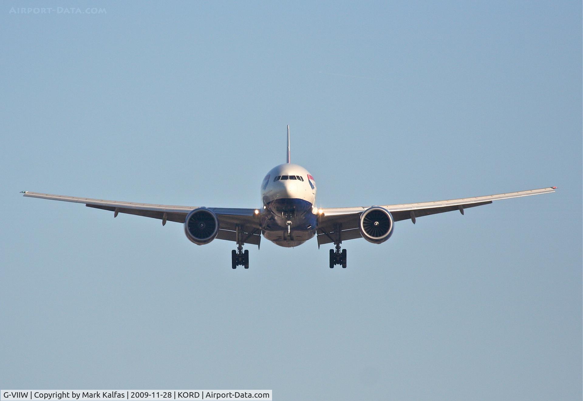 G-VIIW, 1999 Boeing 777-236 C/N 29965, British Airways Boeing 777-236,BAW295 on final 27L, arriving from EGLL.