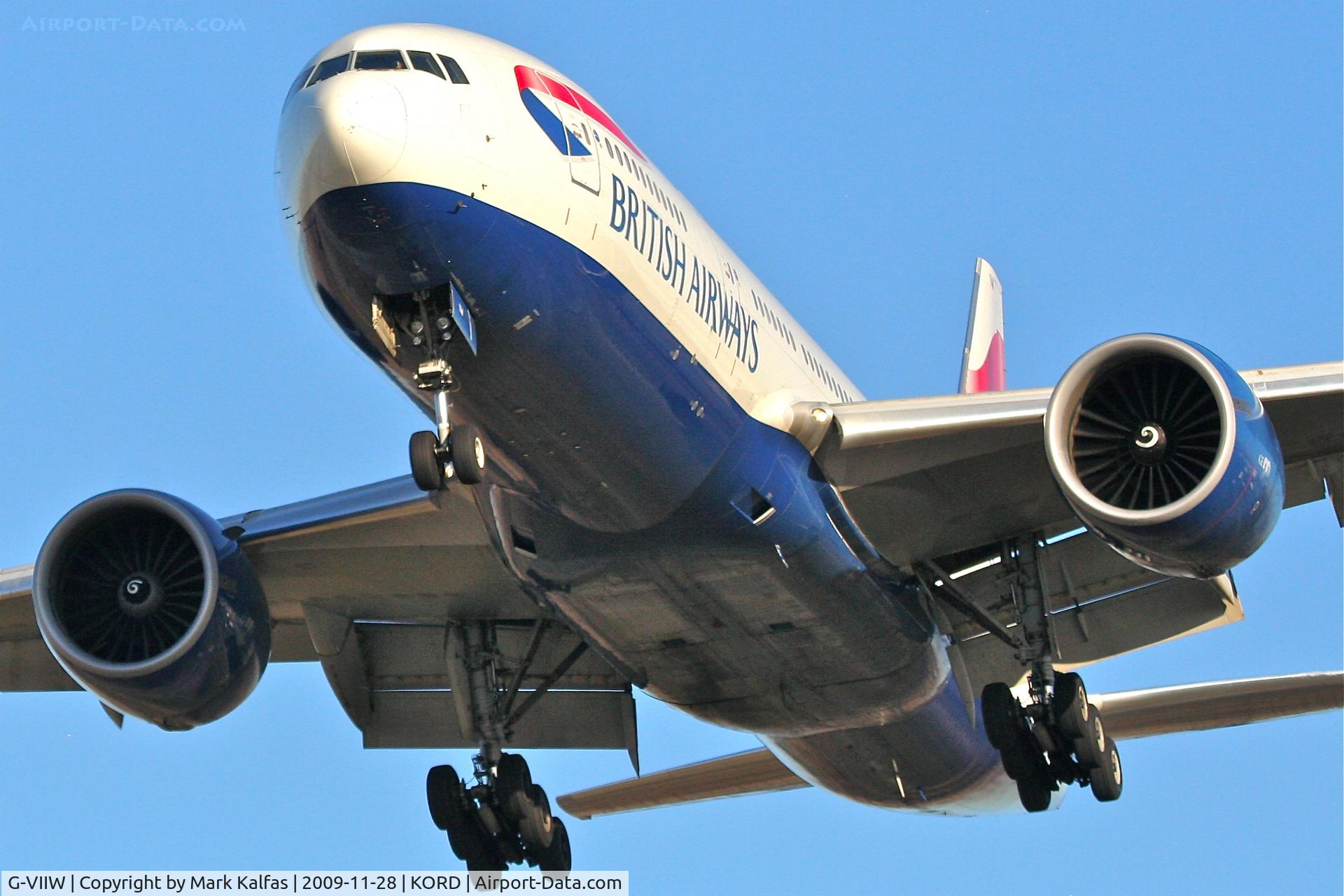 G-VIIW, 1999 Boeing 777-236 C/N 29965, British Airways Boeing 777-236,BAW295 on final 27L, arriving from EGLL.