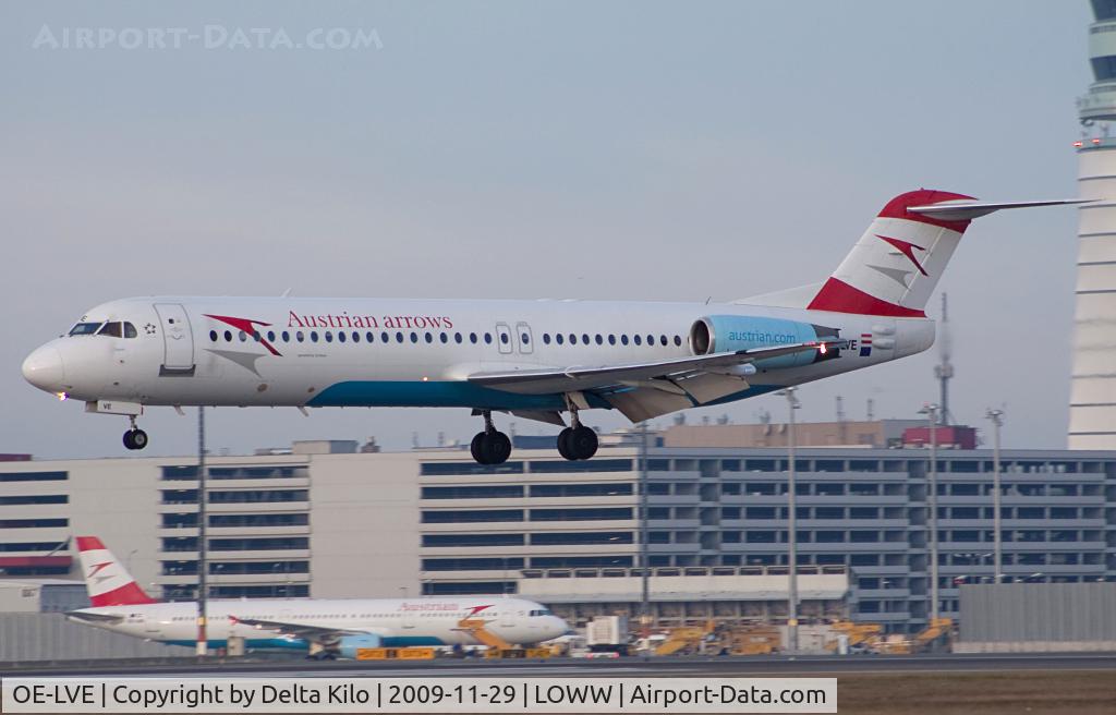 OE-LVE, 1994 Fokker 100 (F-28-0100) C/N 11499, AUSTRIAN ARROWS