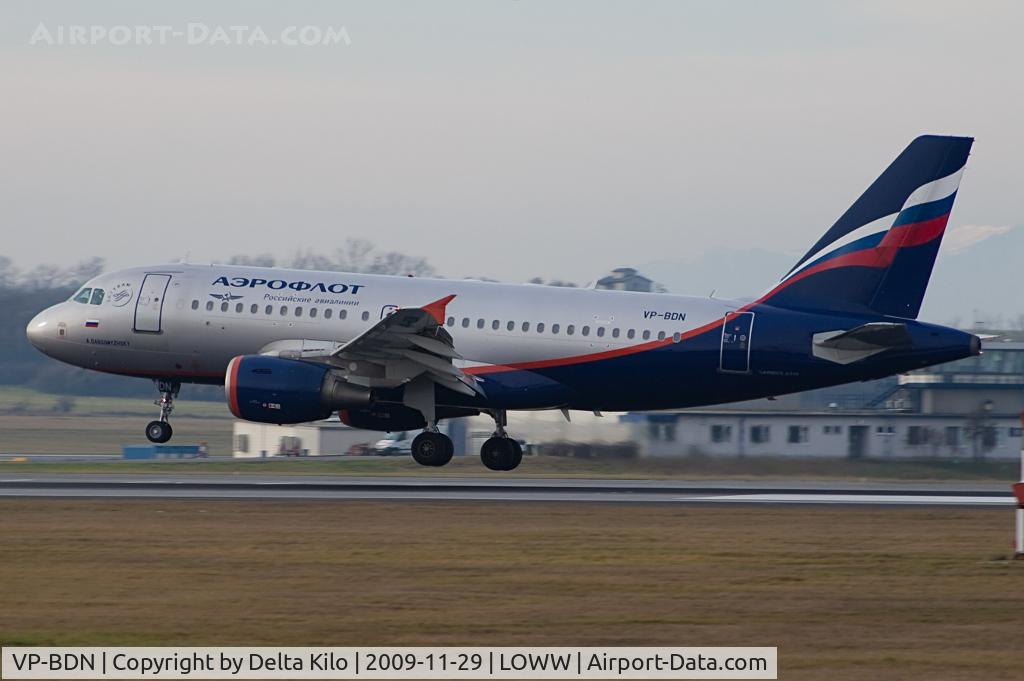 VP-BDN, 2003 Airbus A319-111 C/N 2072, AEROFLOT  A319-111