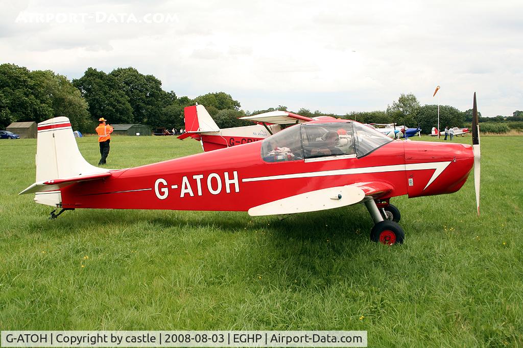 G-ATOH, 1966 Rollason Druine D-62B Condor C/N RAE/612, seen @ Popham
