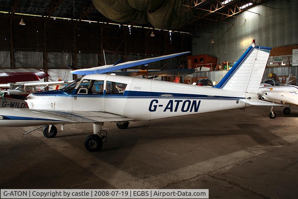 G-ATON, 1966 Piper PA-28-140 Cherokee C/N 28-21654, seen @ Shobdon