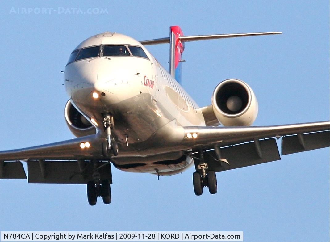 N784CA, 1999 Bombardier CRJ-100ER (CL-600-2B19) C/N 7319, Comair CL-600-2B19, COM1574 arriving 27L from KCVG.