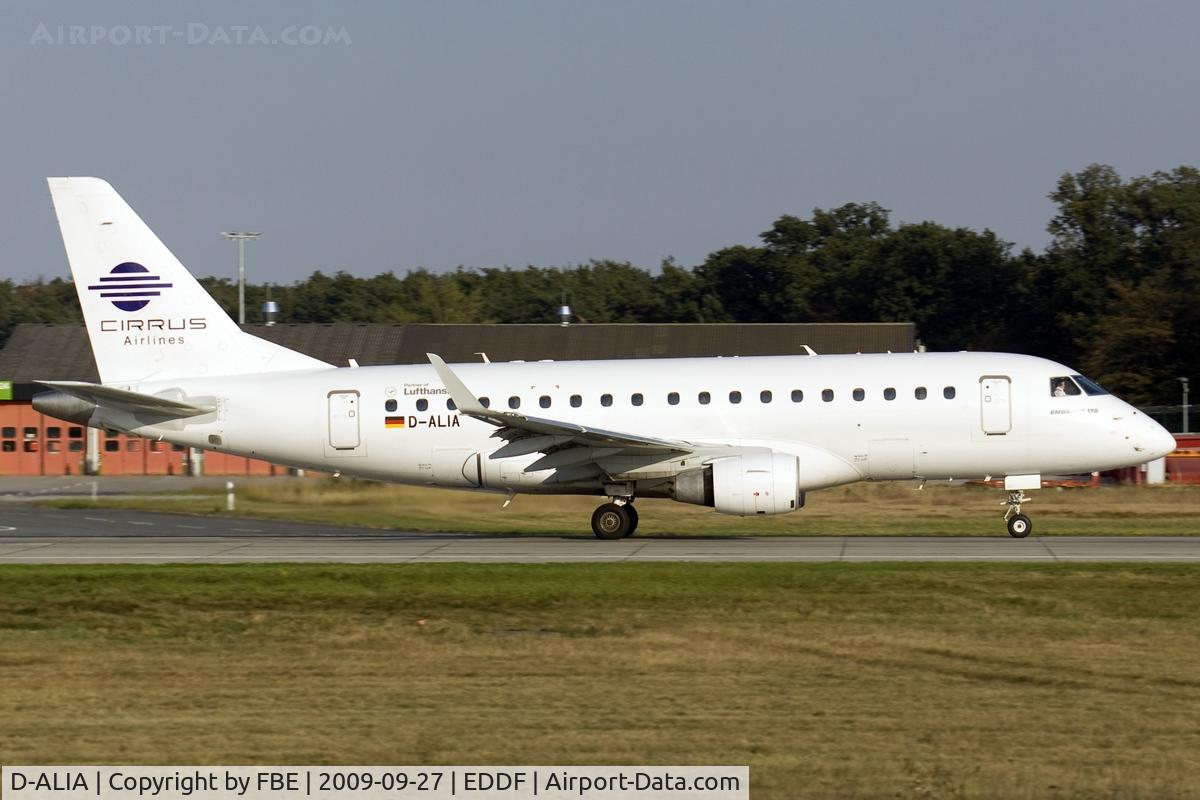 D-ALIA, 2002 Embraer 170LR (ERJ-170-100LR) C/N 17000006, departing EDDF via RW18W