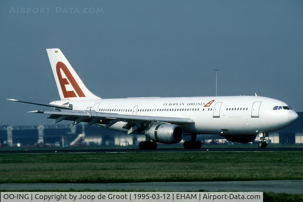 OO-ING, 1978 Airbus A300B4-103 C/N 066, arrival at Amsterdam