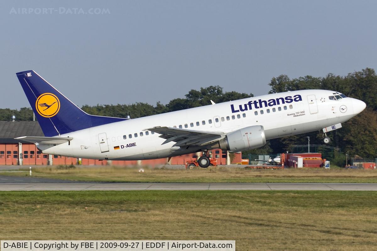 D-ABIE, 1990 Boeing 737-530 C/N 24819, lift off from RW18W