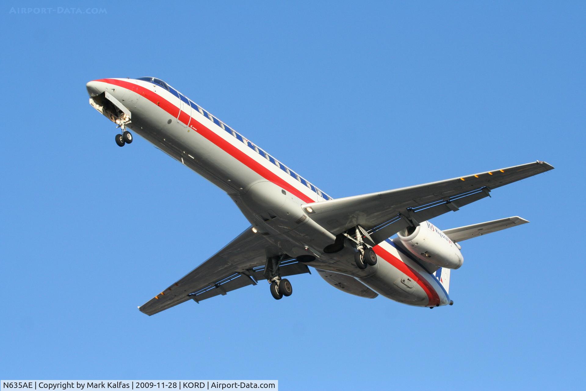 N635AE, 1999 Embraer ERJ-145LR (EMB-145LR) C/N 145158, American Eagle EMB-145LR, EGF4080 on final 27L arriving from KSDF.