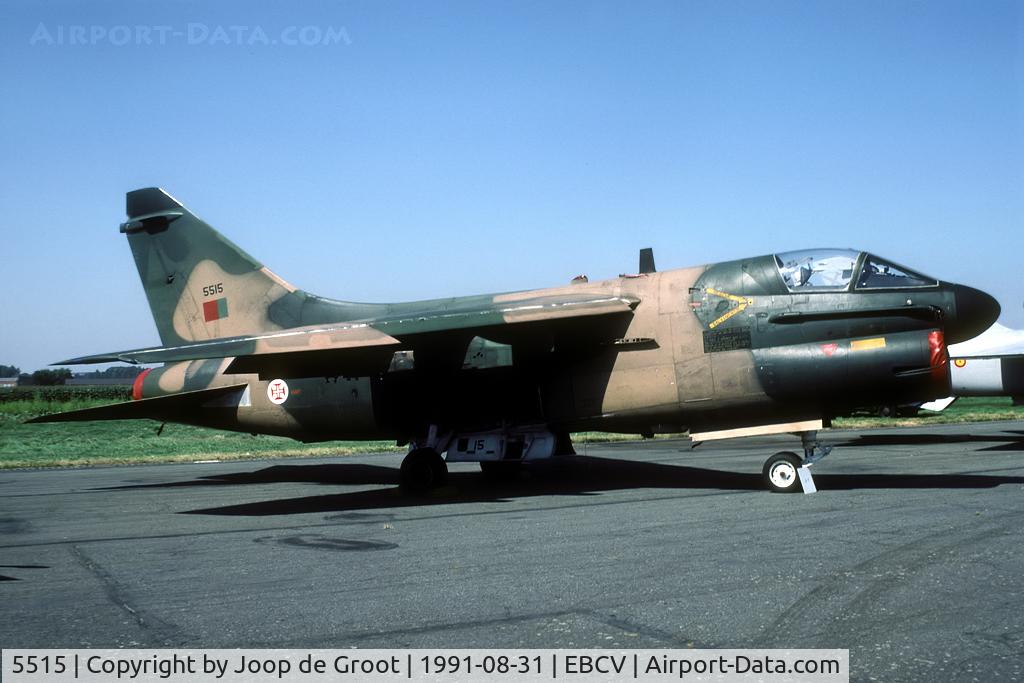 5515, LTV A-7P Corsair II C/N A-130, On the static of the Chievre open house. Later reserialled 15515 and now stored at Alverca.