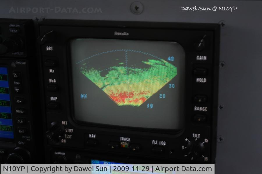 N10YP, 1967 Beech 65-A90 King Air C/N LJ-265, WX radar