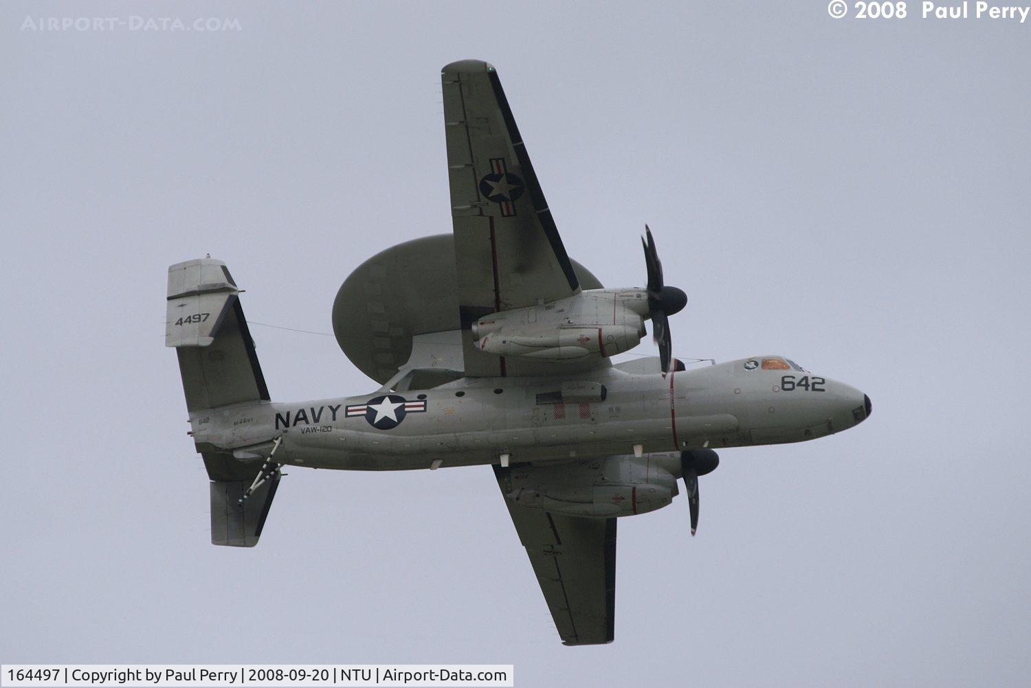164497, Northrop Grumman E-2C Hawkeye C/N A163, Pulling up and over into a bank
