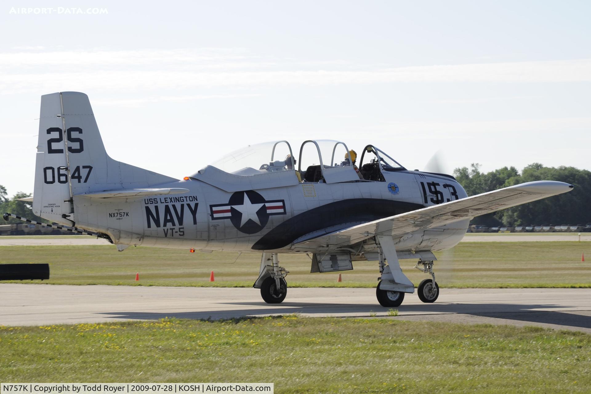 N757K, 1954 North American T-28C Trojan C/N 226-224 (140647), EAA AIRVENTURE 2009