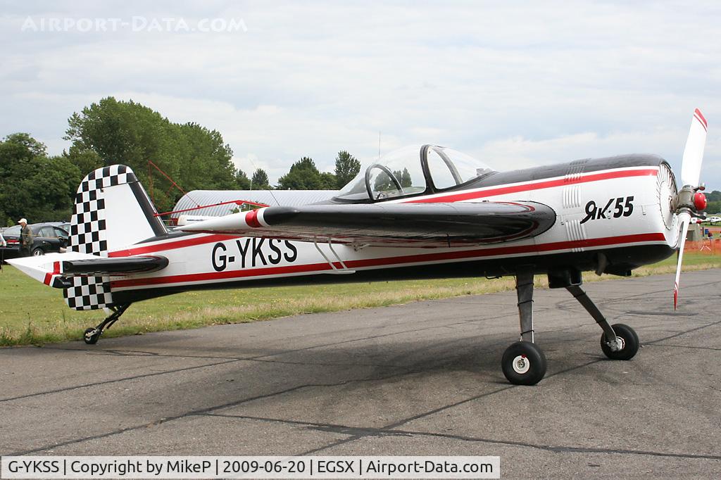 G-YKSS, 1990 Yakovlev Yak-55 C/N 901103, Taken during the 2009 Air Britain fly-in.