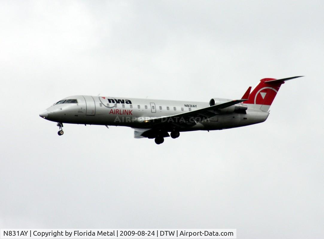 N831AY, 2005 Bombardier CRJ-200LR (CL-600-2B19) C/N 8031, Northwest Airlink CRJ-200