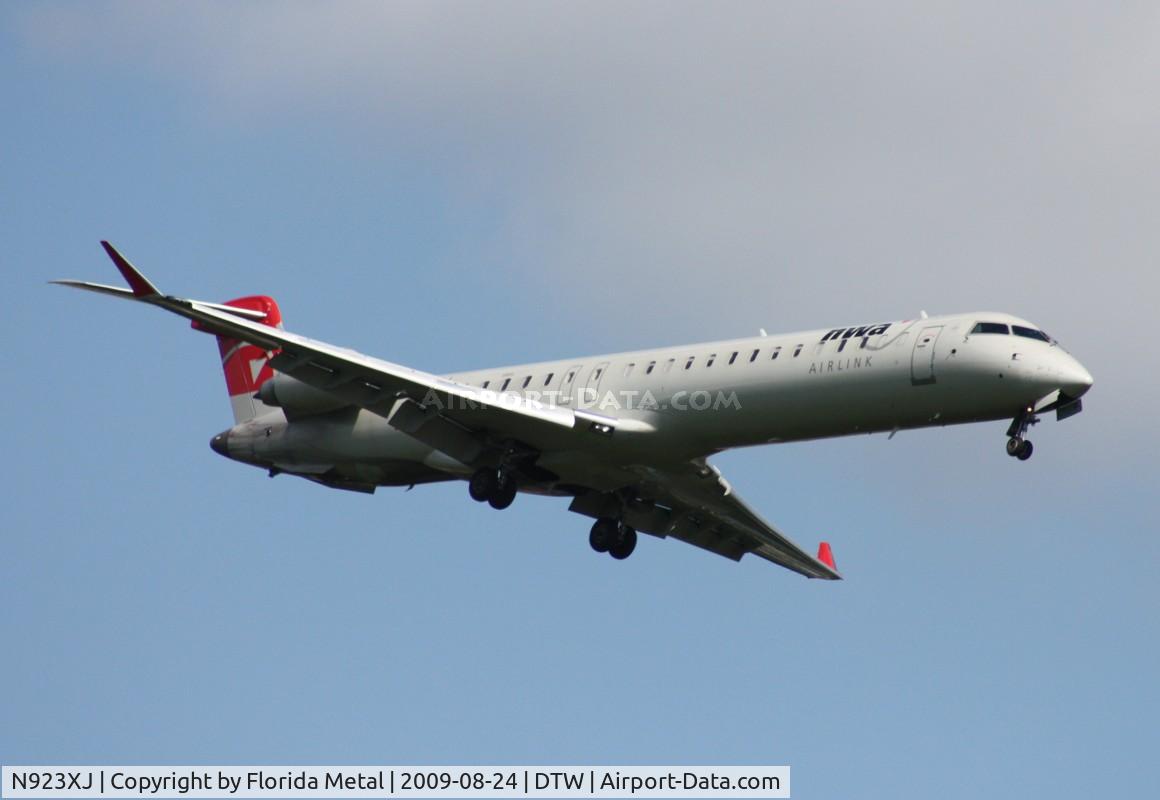 N923XJ, 2008 Bombardier CRJ-900ER (CL-600-2D24) C/N 15177, Mesaba CRJ-900