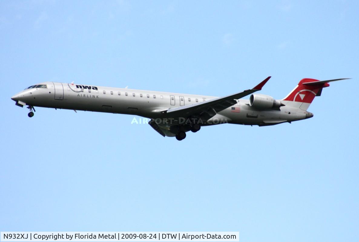 N932XJ, 2008 Bombardier CRJ-900ER (CL-600-2D24) C/N 15194, Mesaba CRJ-900