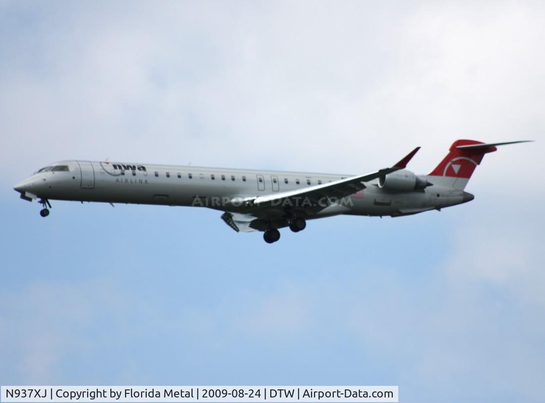 N937XJ, 2008 Bombardier CRJ-900ER (CL-600-2D24) C/N 15210, Mesaba CRJ-900