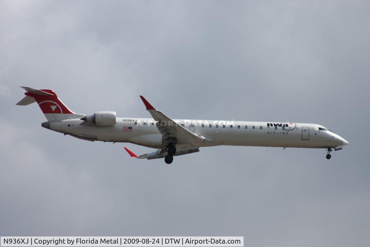 N936XJ, 2008 Bombardier CRJ-900ER (CL-600-2D24) C/N 15201, Mesaba CRJ-900