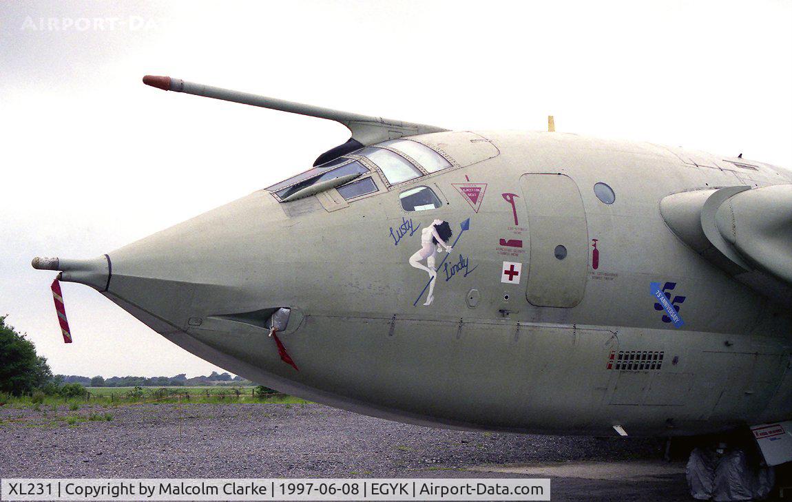 XL231, 1962 Handley Page Victor K.2 C/N HP80/76, Handley Page Victor K2 (HP-80). A close-up of 