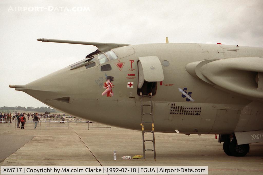 XM717, 1963 Handley Page Victor K.2 C/N HP80/85, Handley Page Victor K2 (HP-80). From RAF No 55 Sqn, Marham and seen at the USAF Open Day, RAF Upper Heyford in 1992.