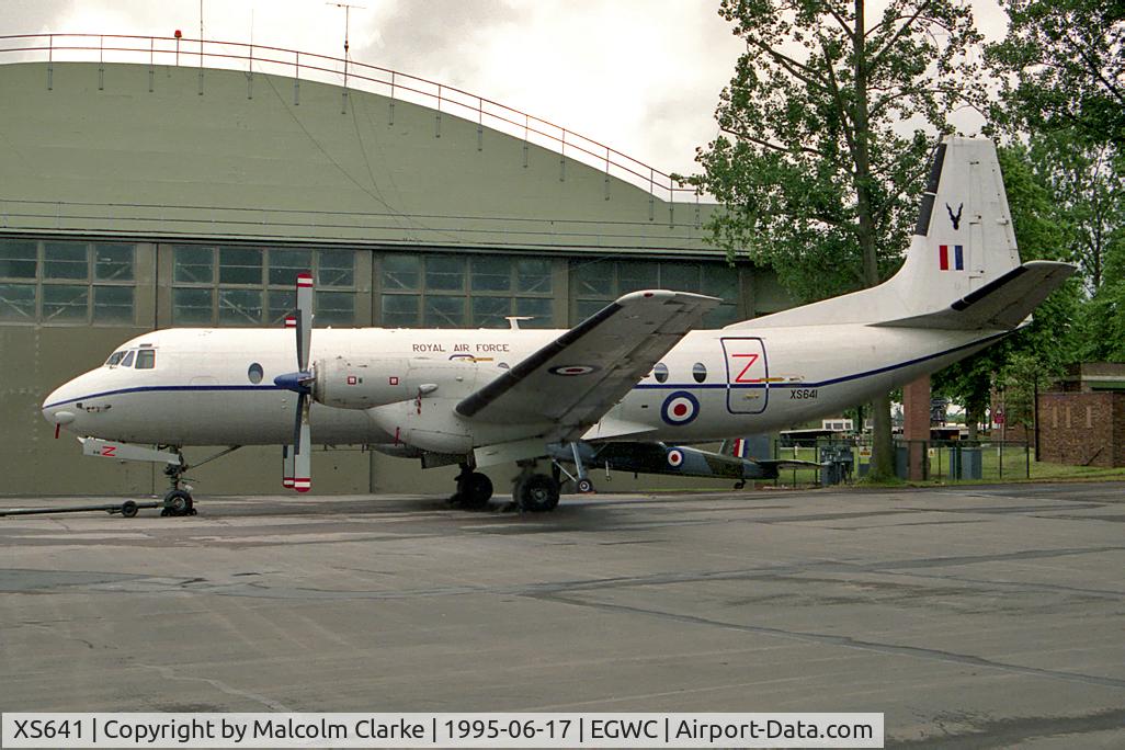 XS641, 1967 Hawker Siddeley HS-780 Andover C1(PR) C/N Set25/BN25, Hawker Siddeley HS-780 Andover C1(PR). From RAF No 1 SoTT, Cosford and seen here during Cosford 95.
