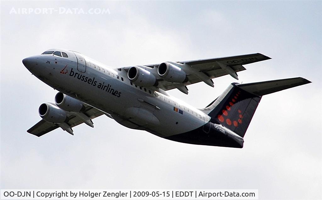 OO-DJN, 1995 British Aerospace Avro 146-RJ85 C/N E.2275, Here we go back to Brussels!