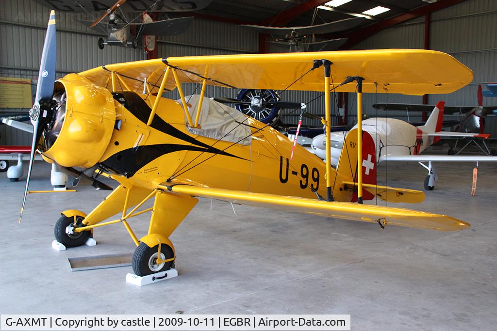 G-AXMT, 1938 Bucker Bu-133C Jungmeister C/N 46, seen @ Breighton