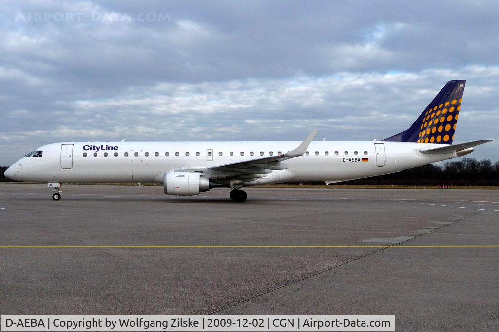 D-AEBA, 2009 Embraer 195LR (ERJ-190-200LR) C/N 19000314, visitor