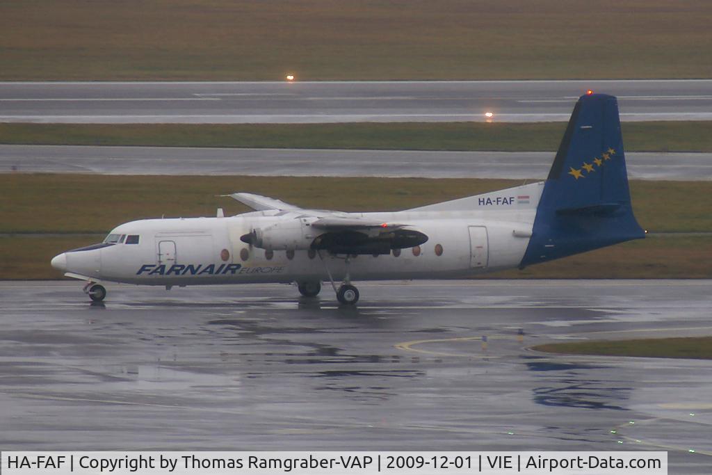HA-FAF, 1982 Fokker F-27-500 Friendship C/N 10632, Farnair Europe Fokker 27