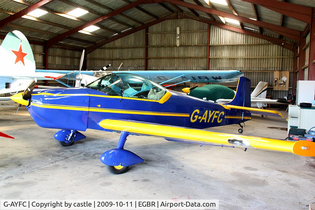 G-AYFC, 1970 Rollason Druine D-62B Condor C/N RAE/644, seen @ Breighton